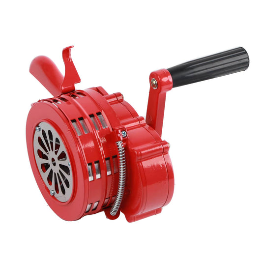Hand Crank Siren Red Portable Manual Operated Alarm for Schools Troops Alarming 120DB Handheld Alarm Portable Siren Manual Alarm
