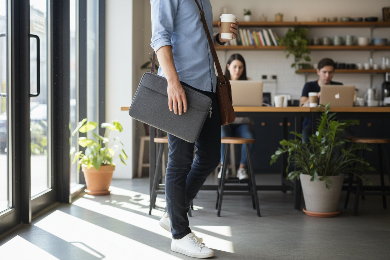 Laptop Sleeve In Use